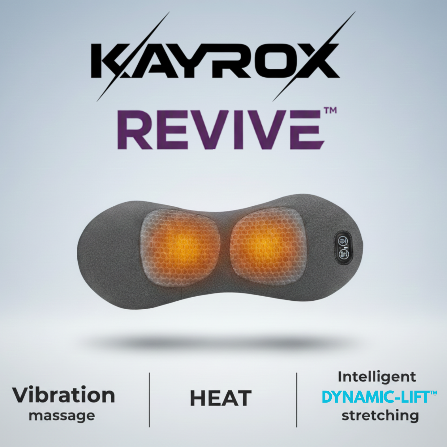 REVIVE™ Tri-active Back Massager for Back Relief and Comfort
